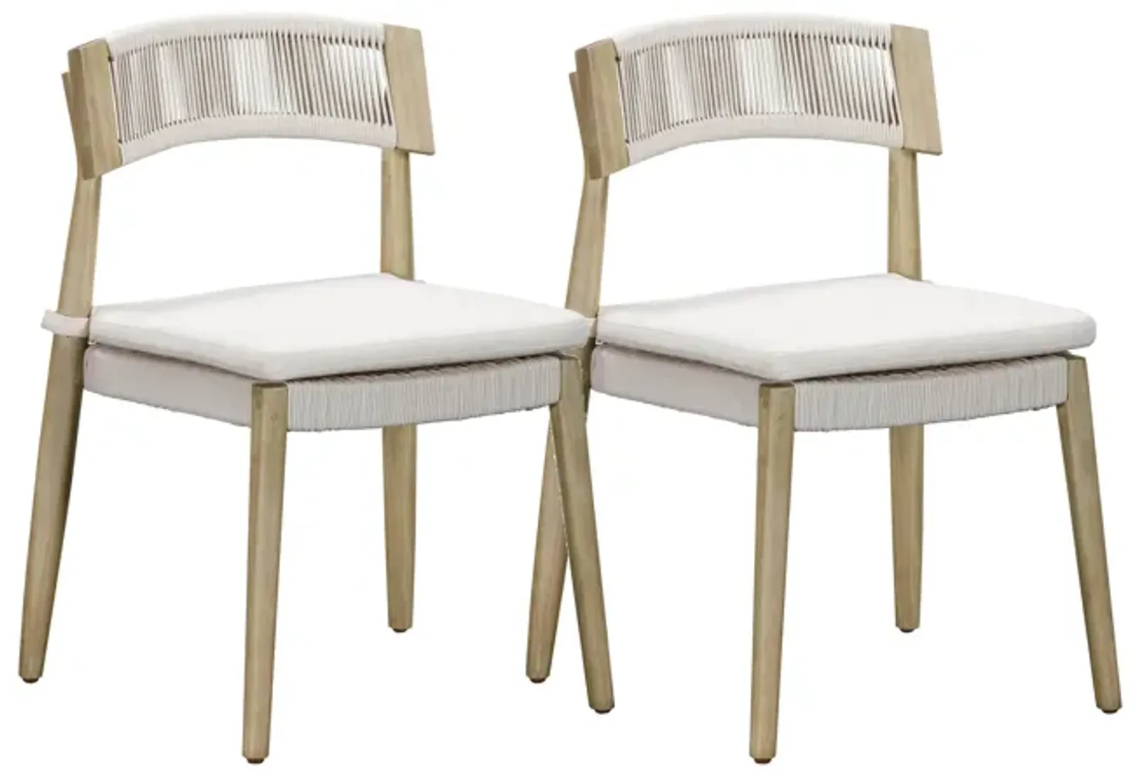 Gata Cream Outdoor Dining Chair - Set of 2