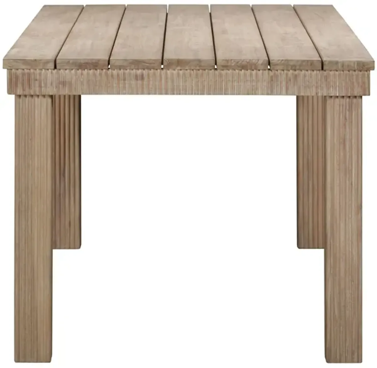 Cassie Natural 75 Inch Rectangular Outdoor Dining Table