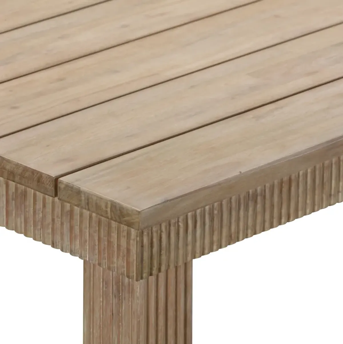 Cassie Natural 108 Inch Rectangular Outdoor Dining Table