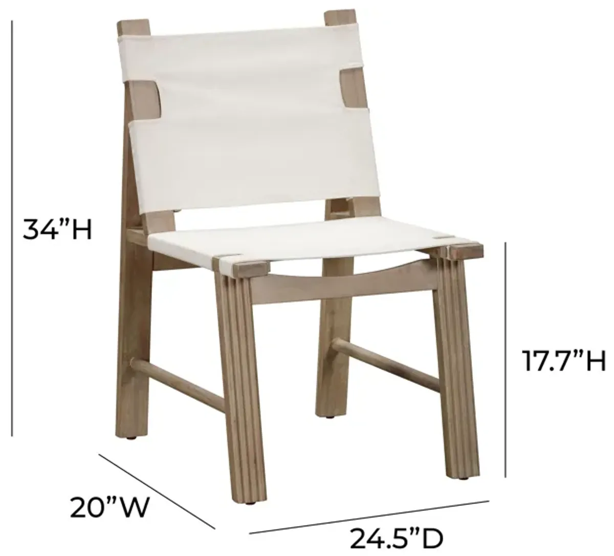 Cassie Cream Outdoor Dining Chair - Set of 2