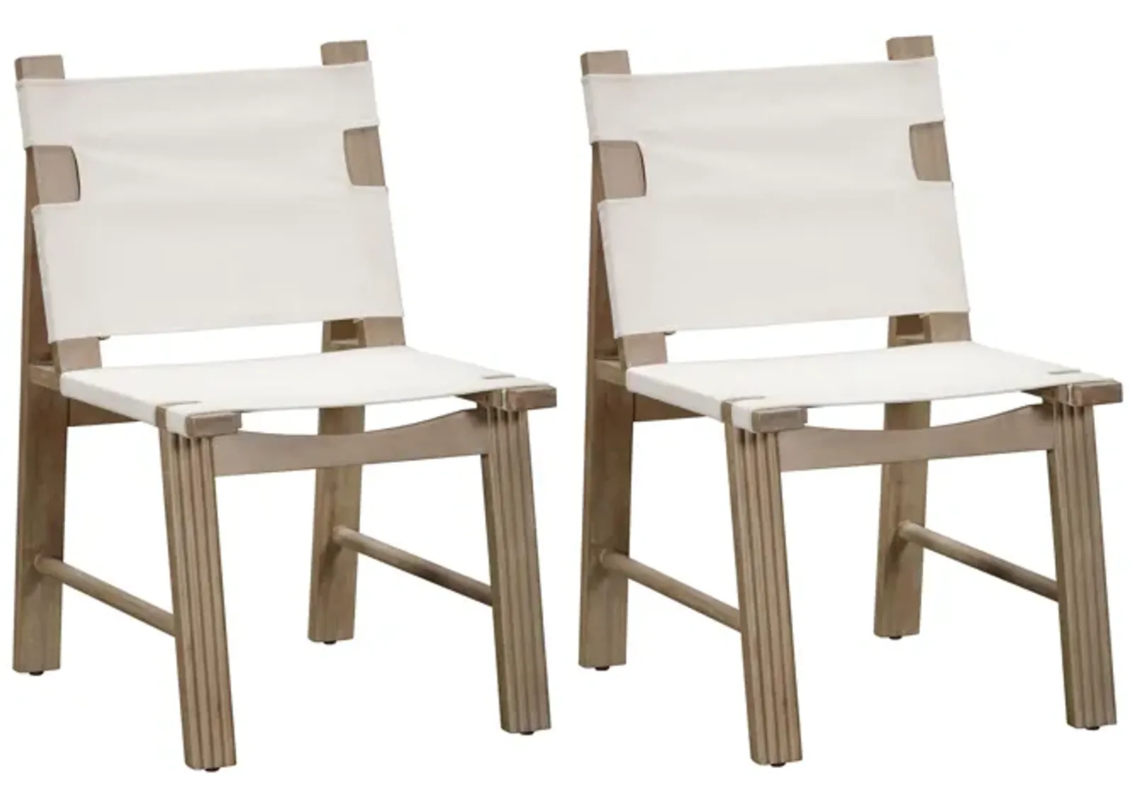 Cassie Cream Outdoor Dining Chair - Set of 2