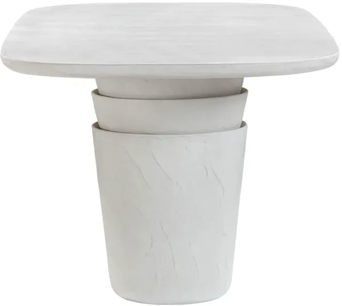 Margot Light Grey Faux Plaster Indoor / Outdoor Concrete Dining Table