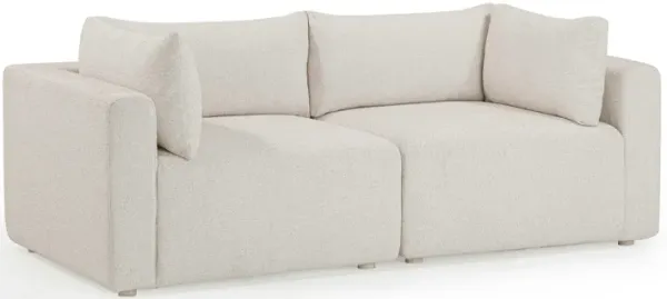Hangover Cream Outdoor Modular Loveseat