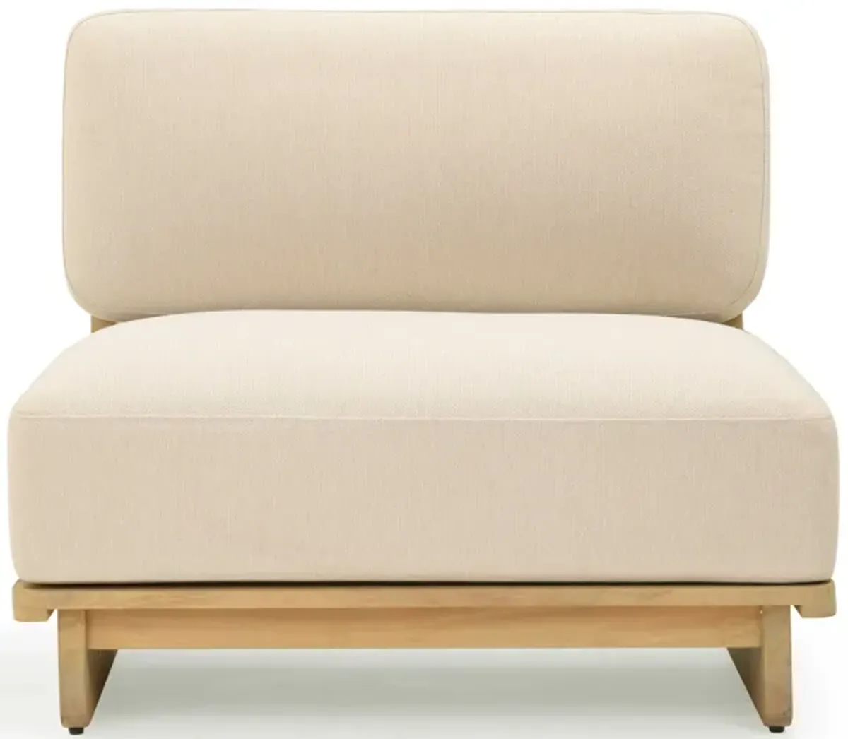 Reavan Cream Outdoor Lounge Chair