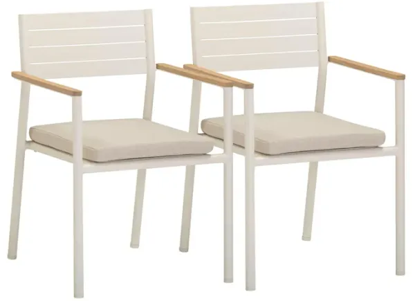 Sardinia Cream Outdoor Dining Chair - Set of 2