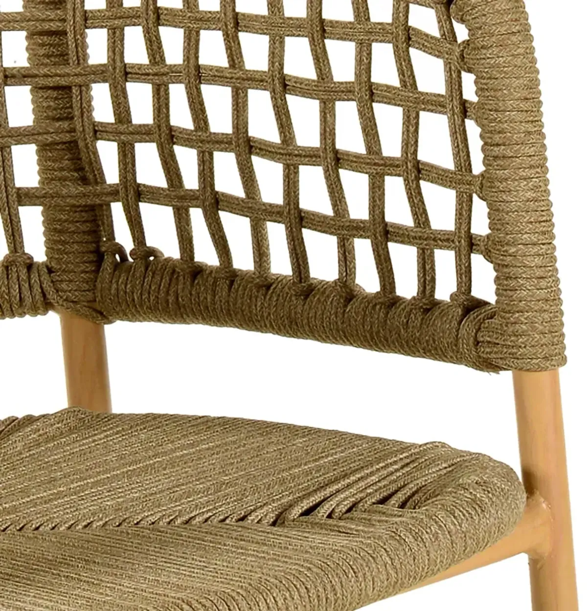 Niel Natural Oak Finish Outdoor Dining Chair