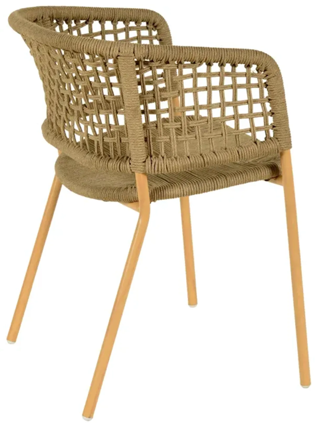 Niel Natural Oak Finish Outdoor Dining Chair