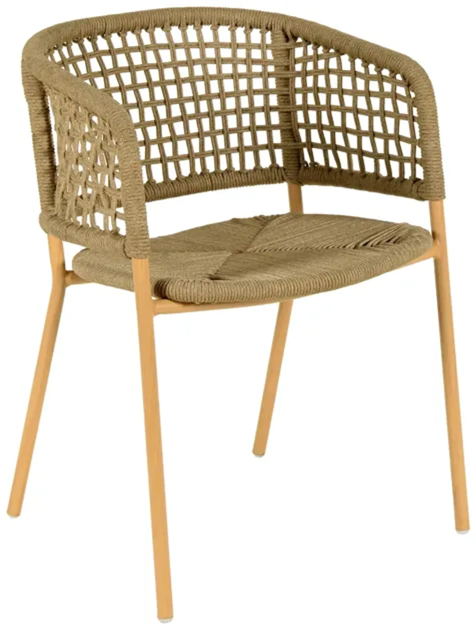 Niel Natural Oak Finish Outdoor Dining Chair