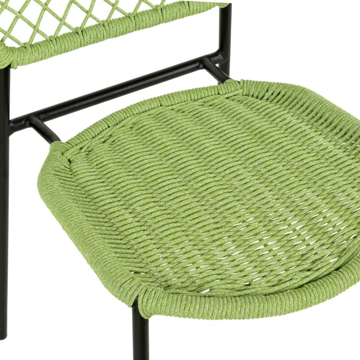 Lucy Green Dyed Cord Outdoor Dining Chair