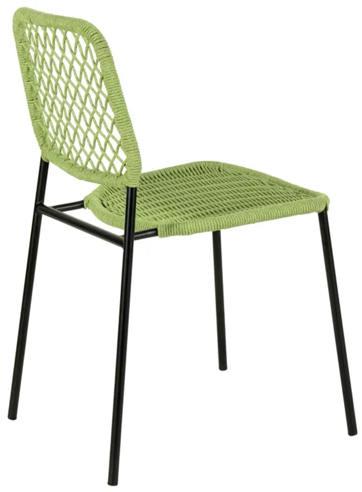 Lucy Green Dyed Cord Outdoor Dining Chair