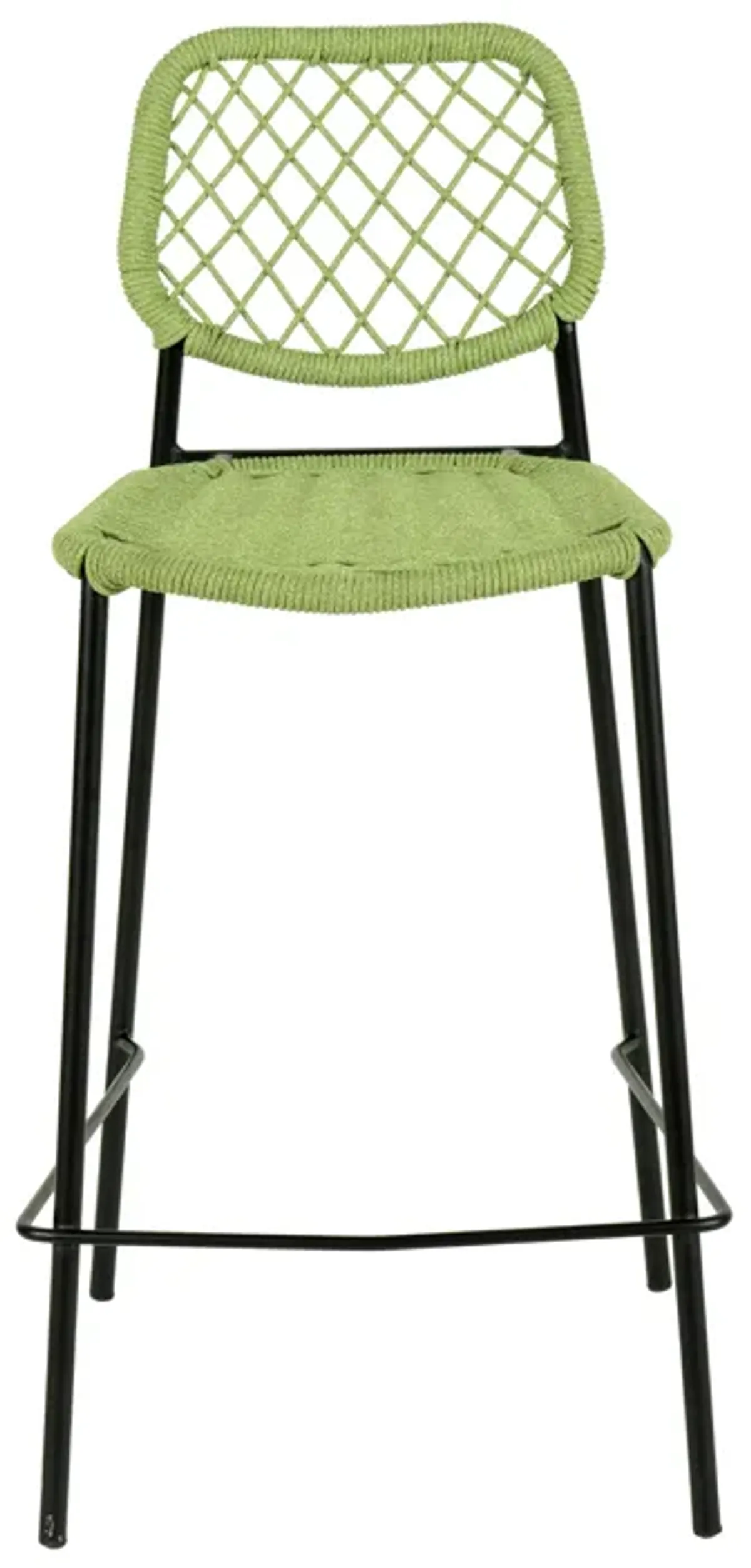 Lucy Green Dyed Cord Outdoor Counter Stool