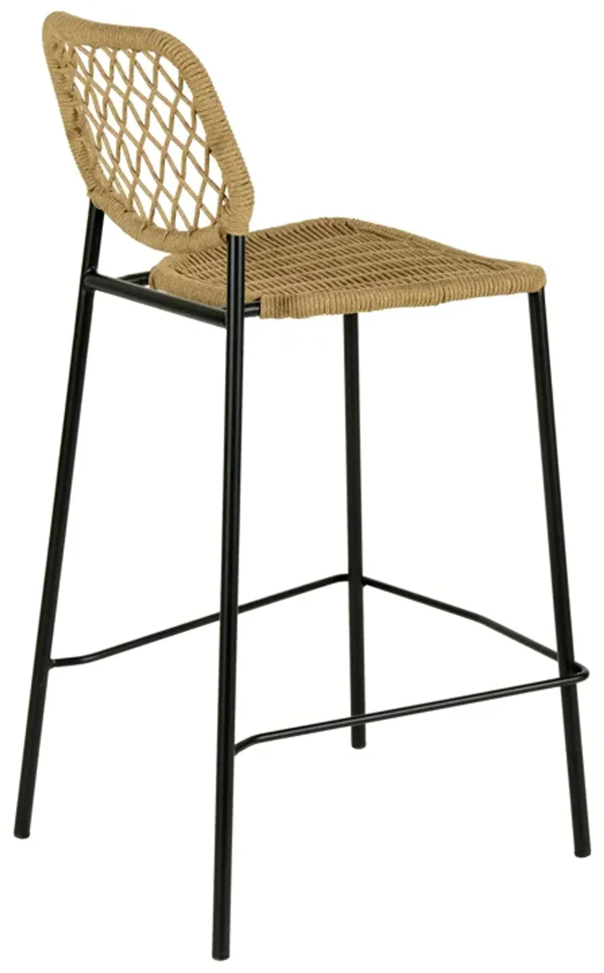 Lucy Natural Dyed Cord Outdoor Counter Stool