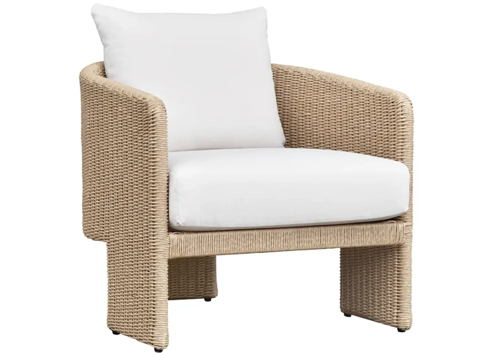 Alexa Cream Performance Fabric Outdoor Armchair