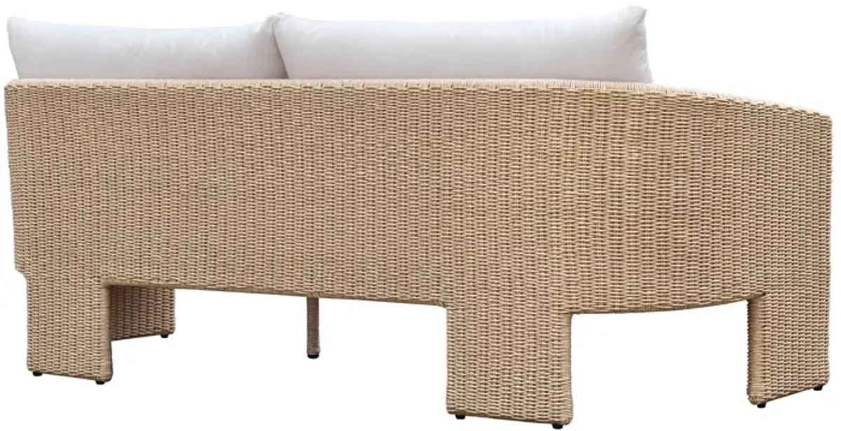 Alexa Cream Performance Fabric Outdoor Sofa