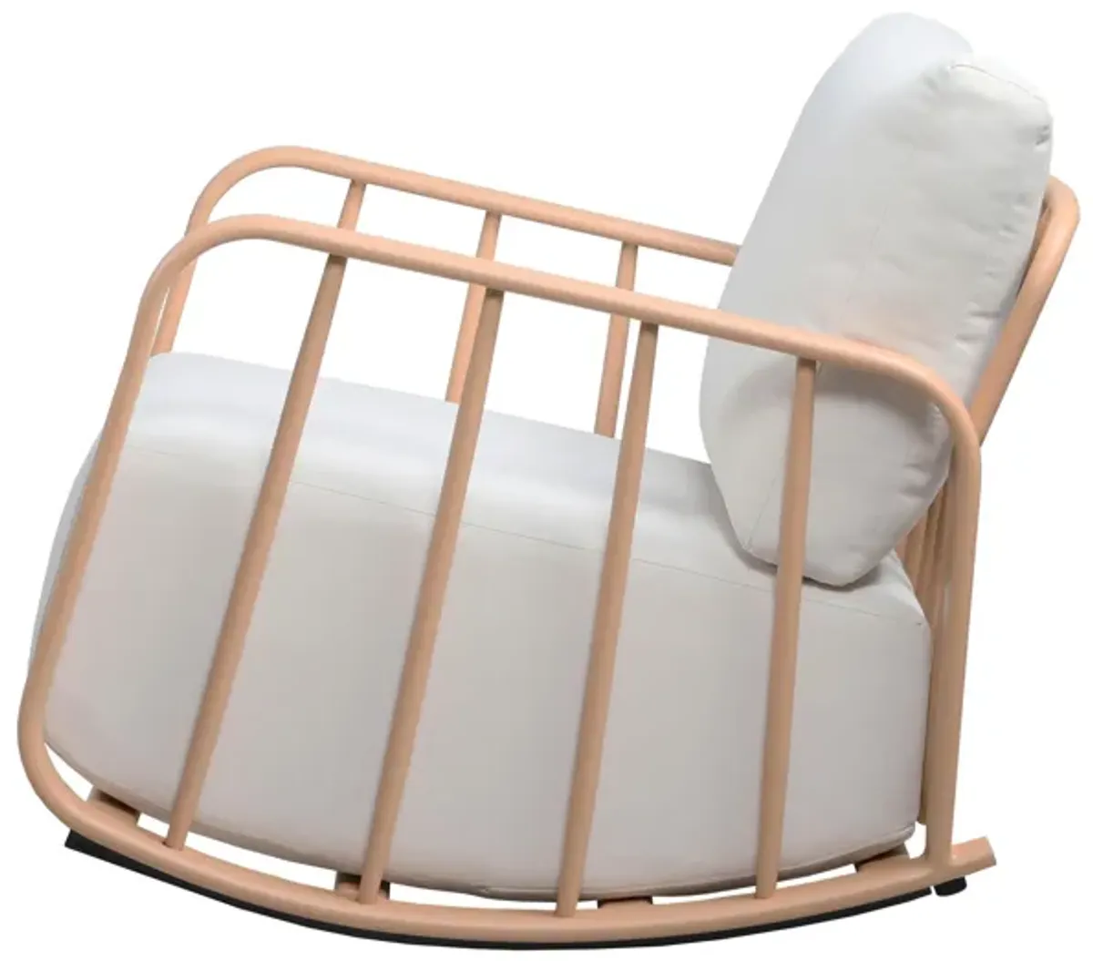 Violette Terracotta and Cream Outdoor Rocking Chair