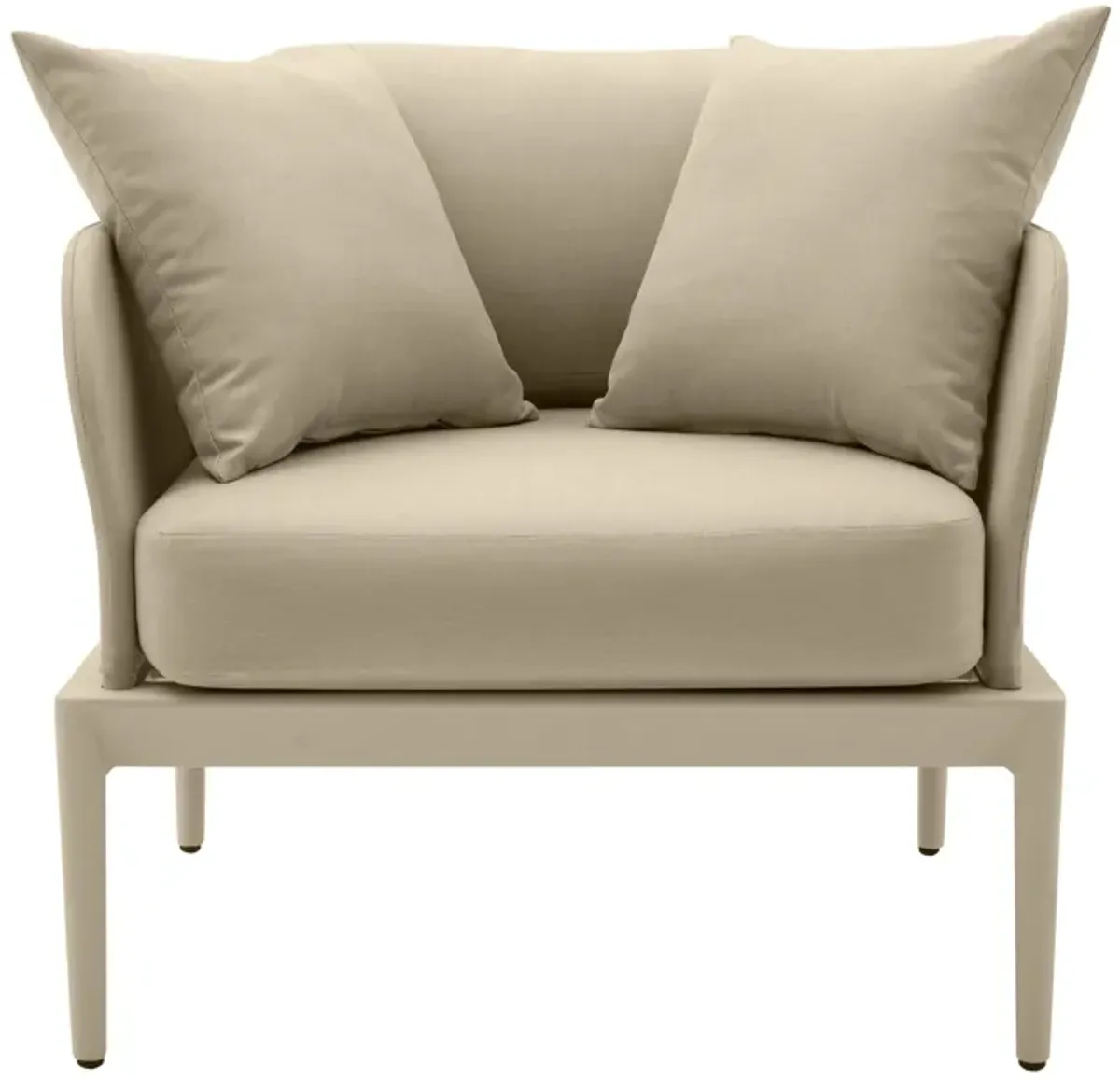 Kapri Taupe Outdoor Armchair