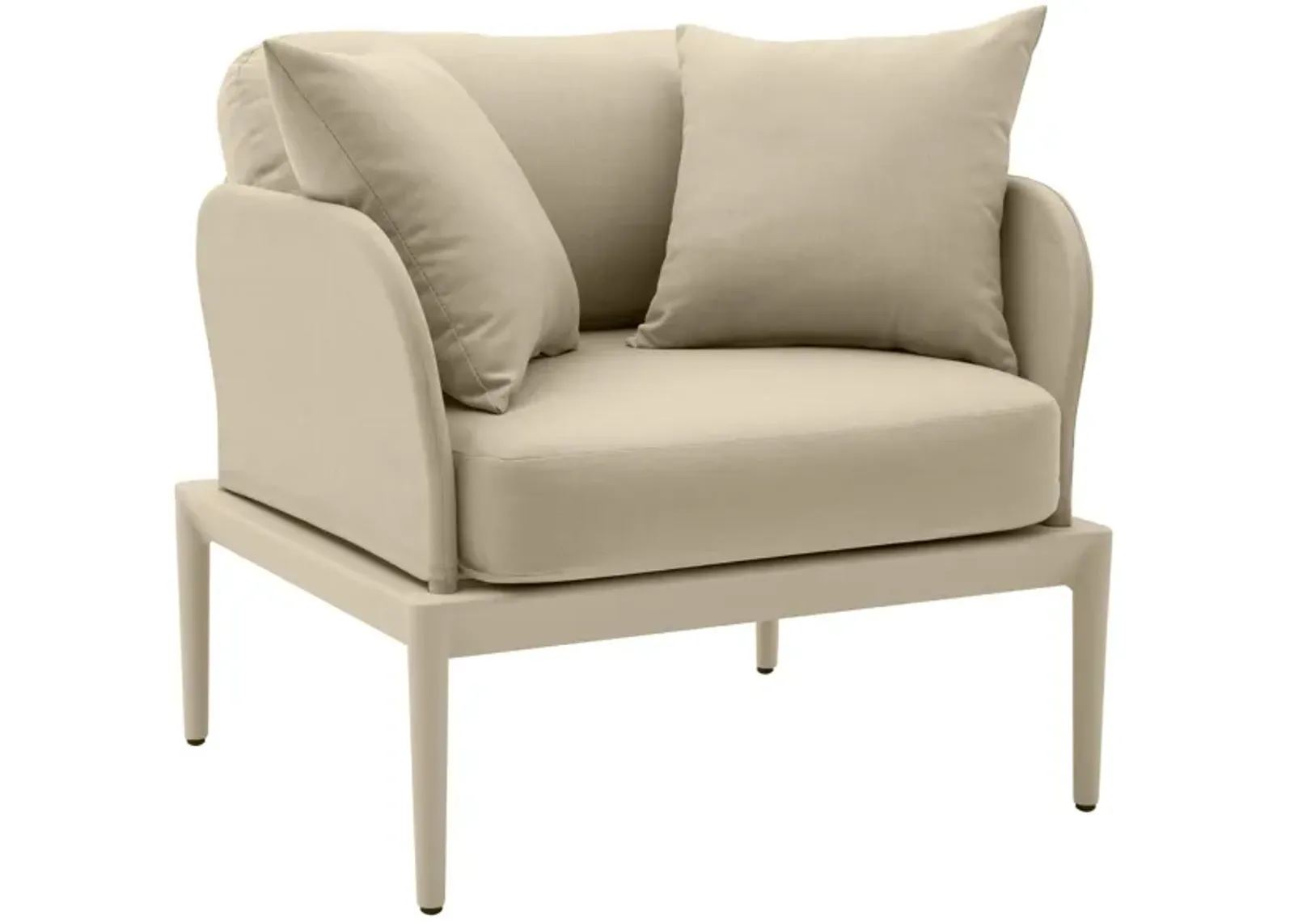 Kapri Taupe Outdoor Armchair