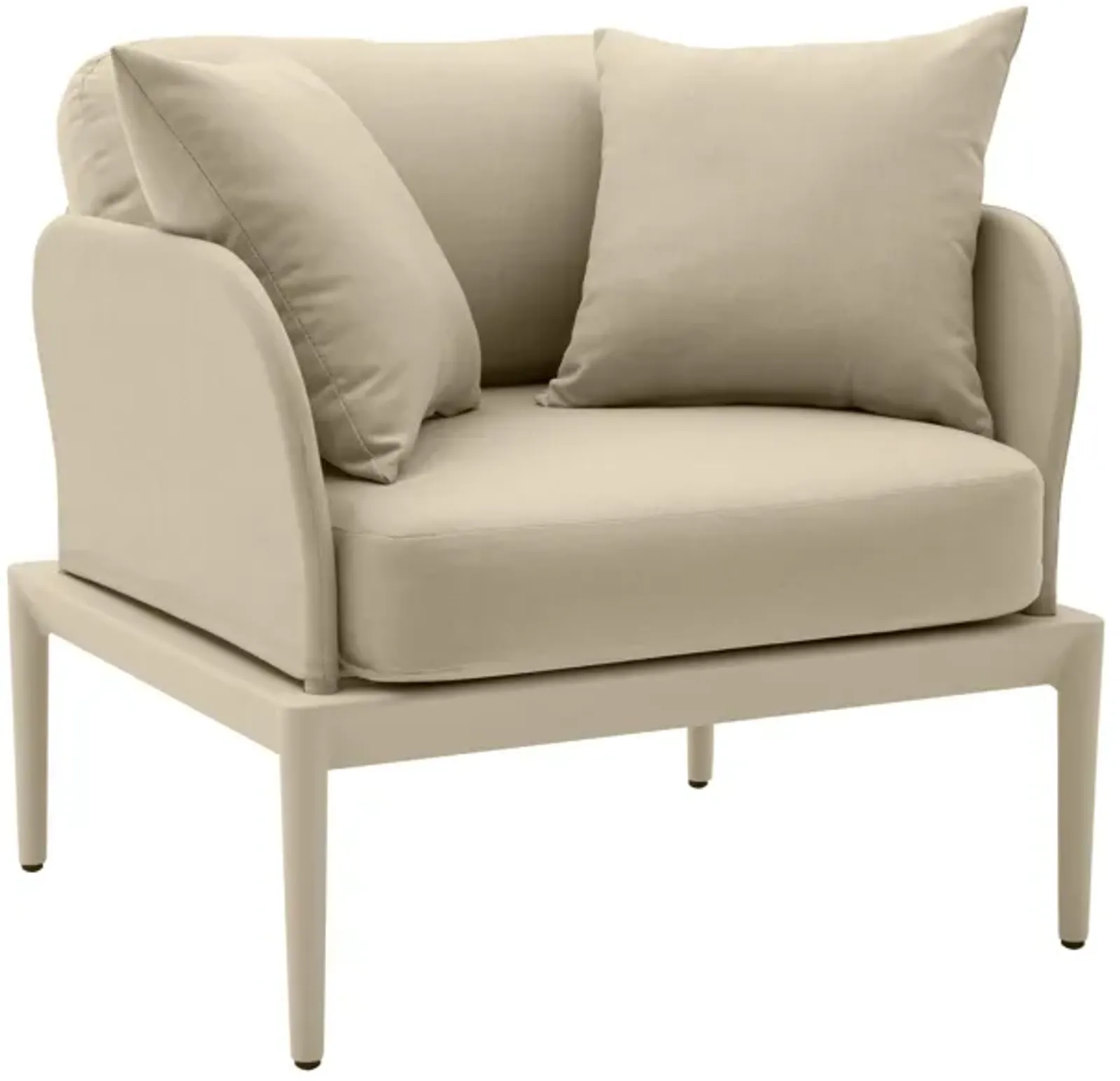 Kapri Taupe Outdoor Armchair