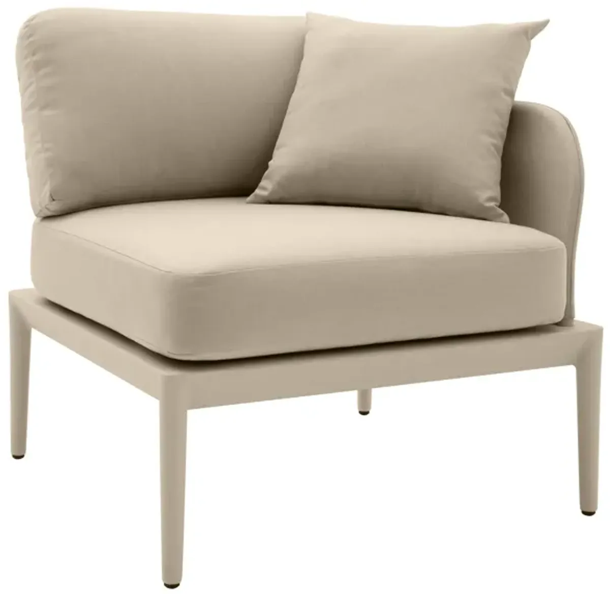 Kapri Taupe Modular Outdoor RAF Corner Seat