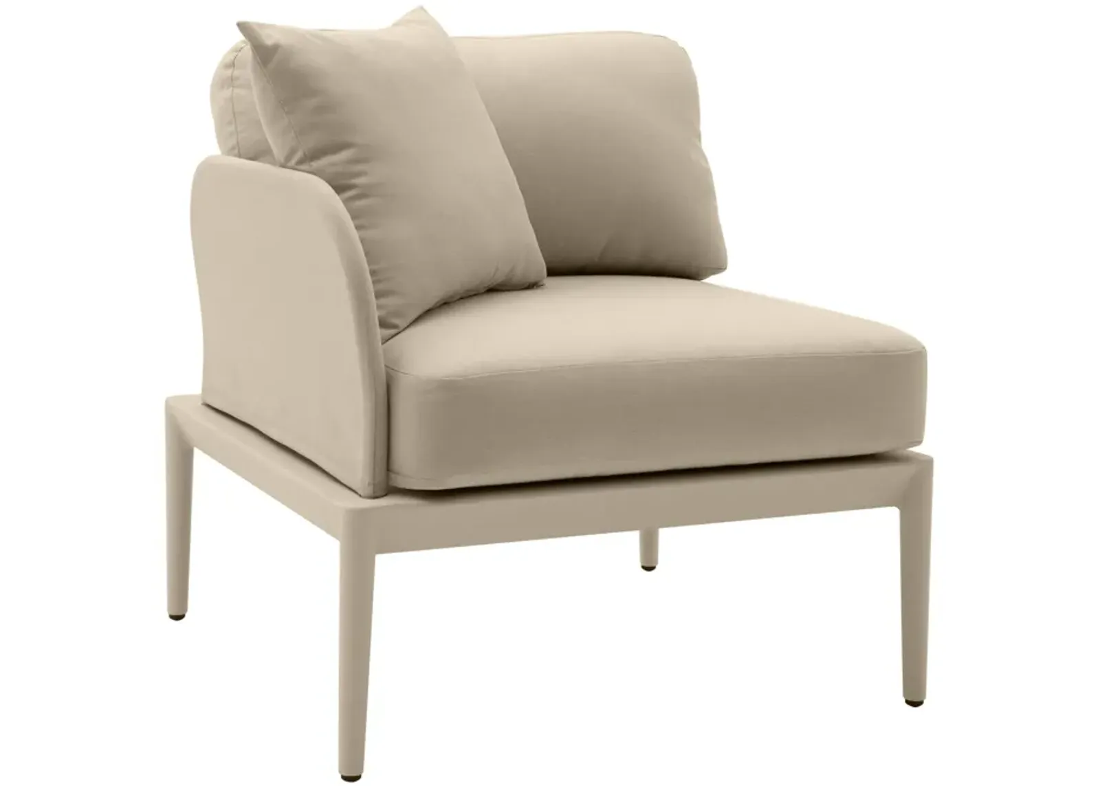 Kapri Taupe Modular Outdoor LAF Corner Seat