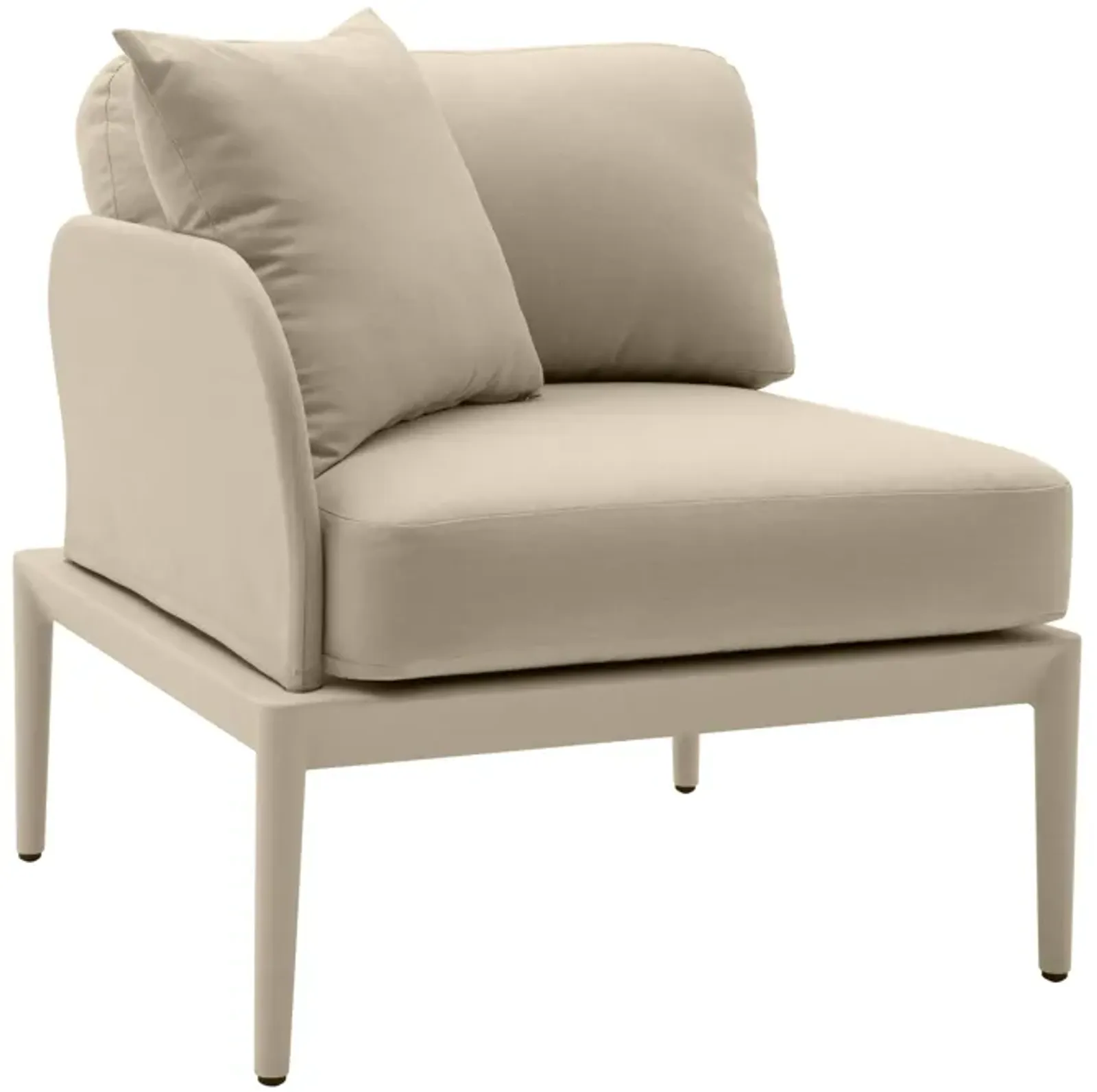 Kapri Taupe Modular Outdoor LAF Corner Seat