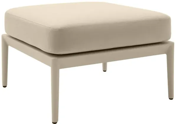 Kapri Taupe Outdoor Ottoman