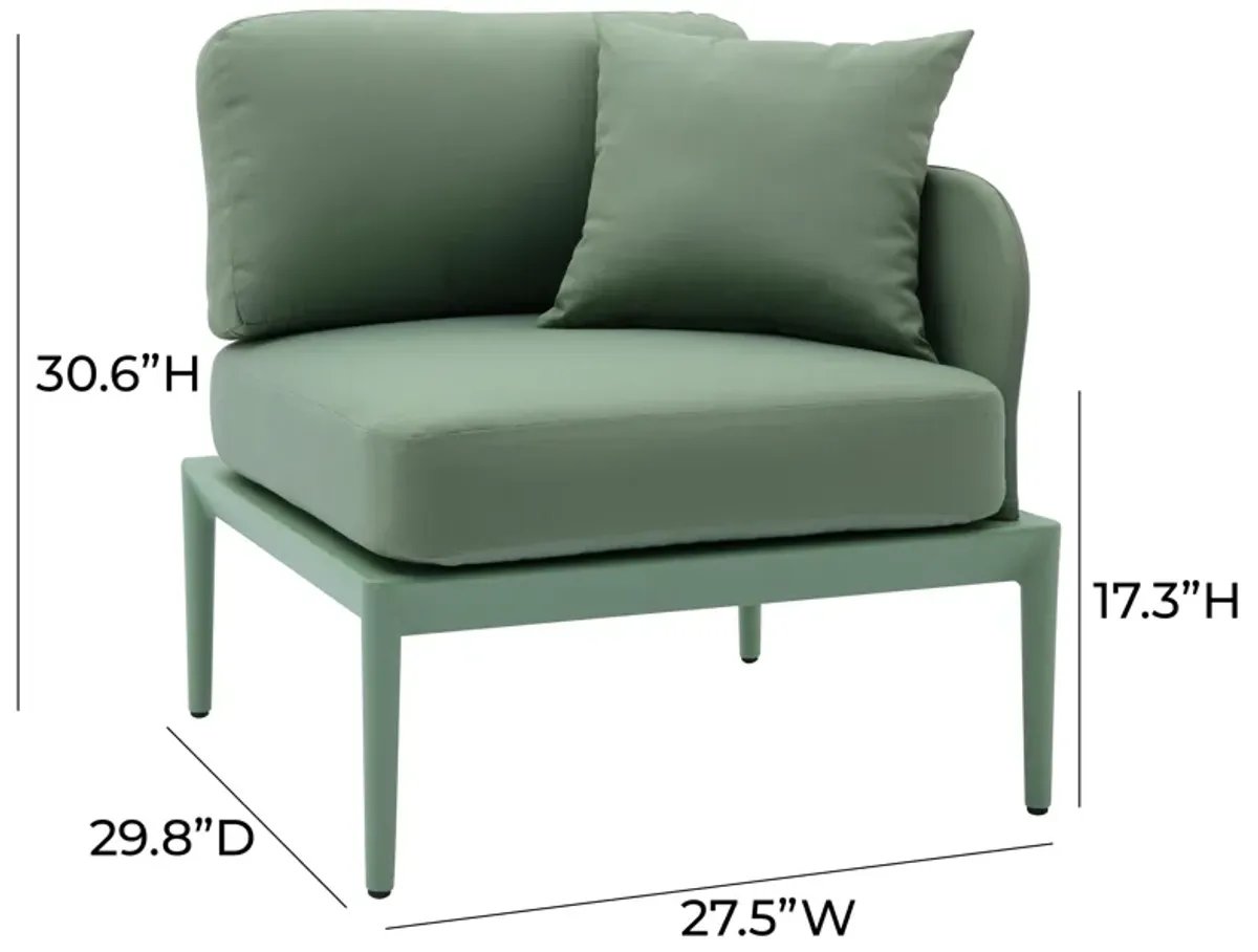 Kapri Moss Green Modular Outdoor RAF Corner Seat