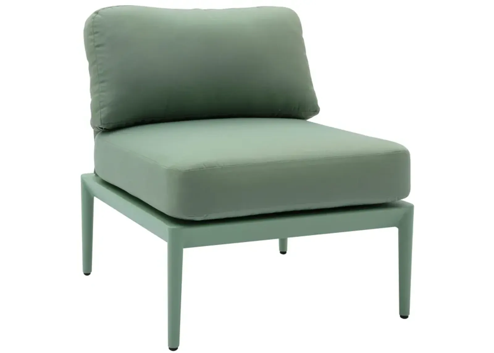 Kapri Moss Green Modular Outdoor Armless Chair