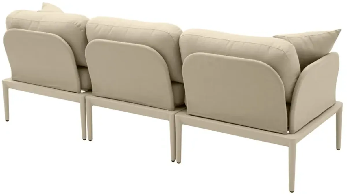 Kapri Taupe Modular Outdoor Sofa