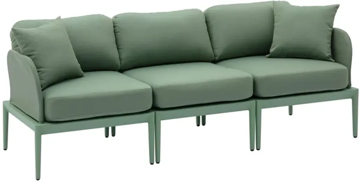 Kapri Moss Green Modular Outdoor Sofa