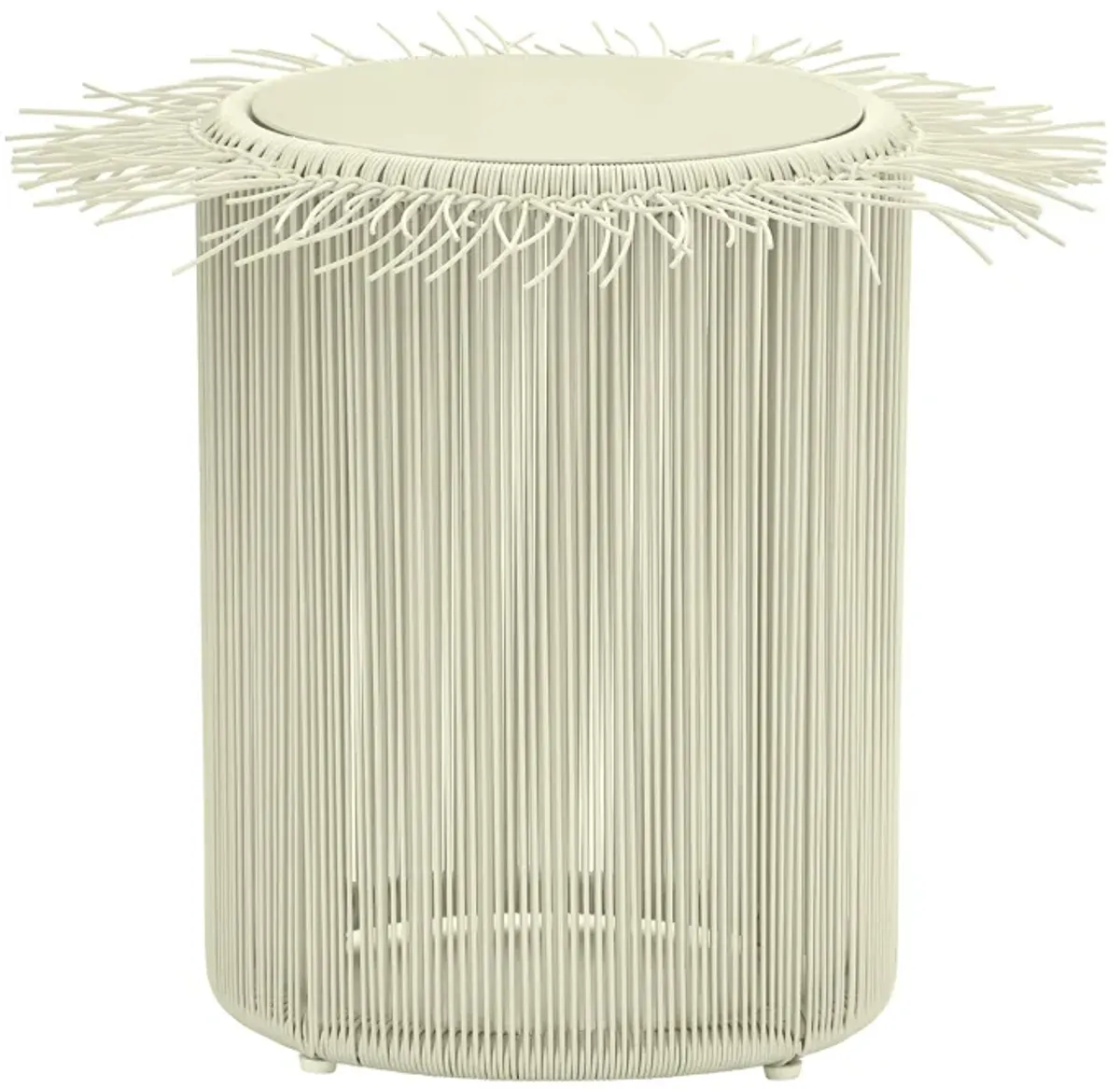 Rafa Cream Outdoor Side Table