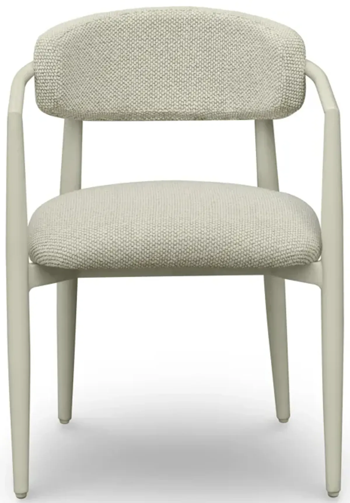 Annika Cream Textured Outdoor Dining Arm Chair