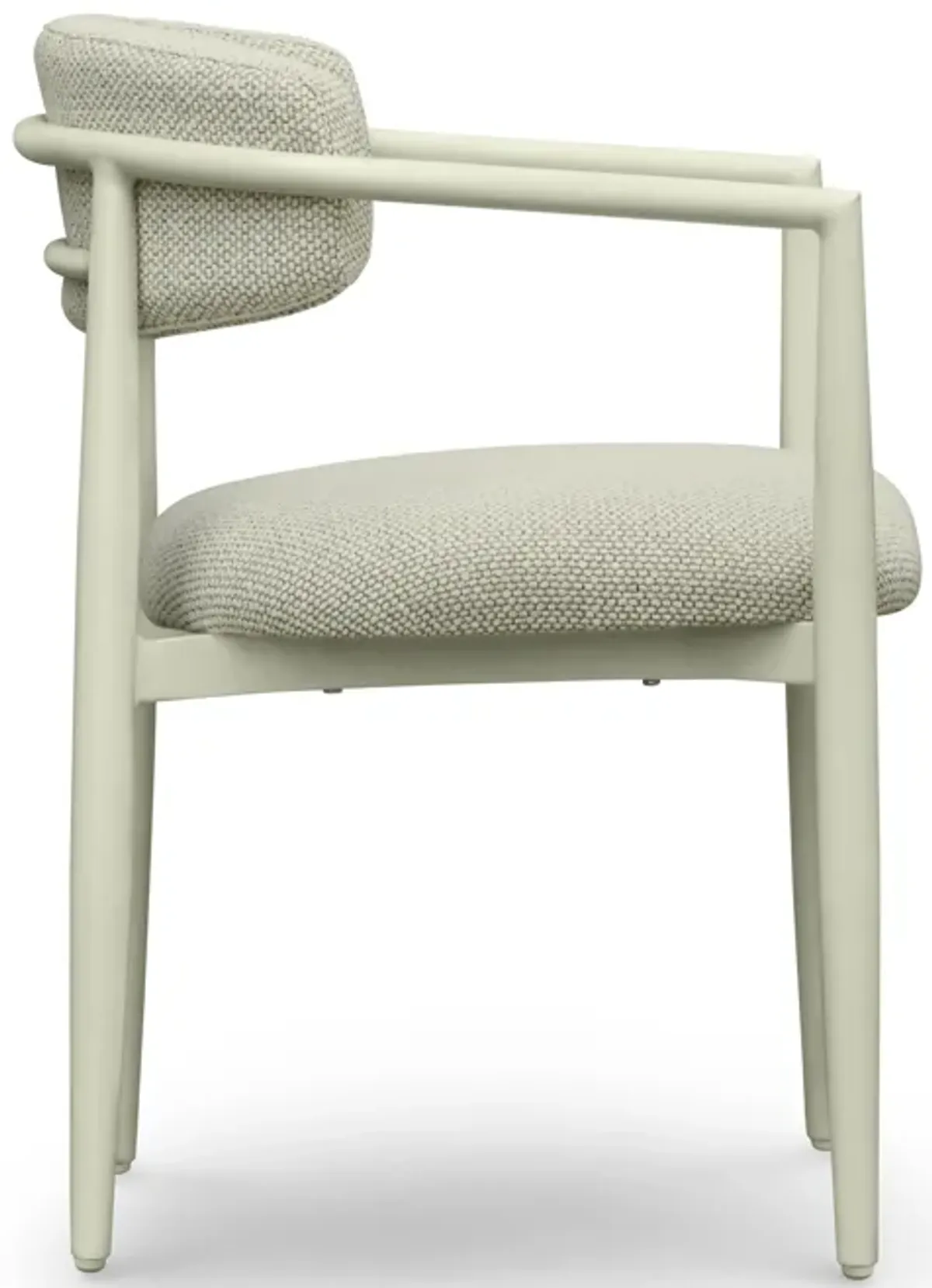 Annika Cream Textured Outdoor Dining Arm Chair