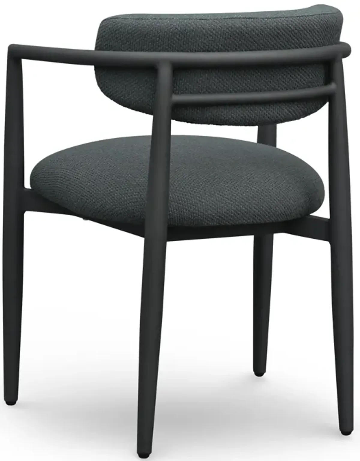 Annika Black Textured Outdoor Dining Arm Chair