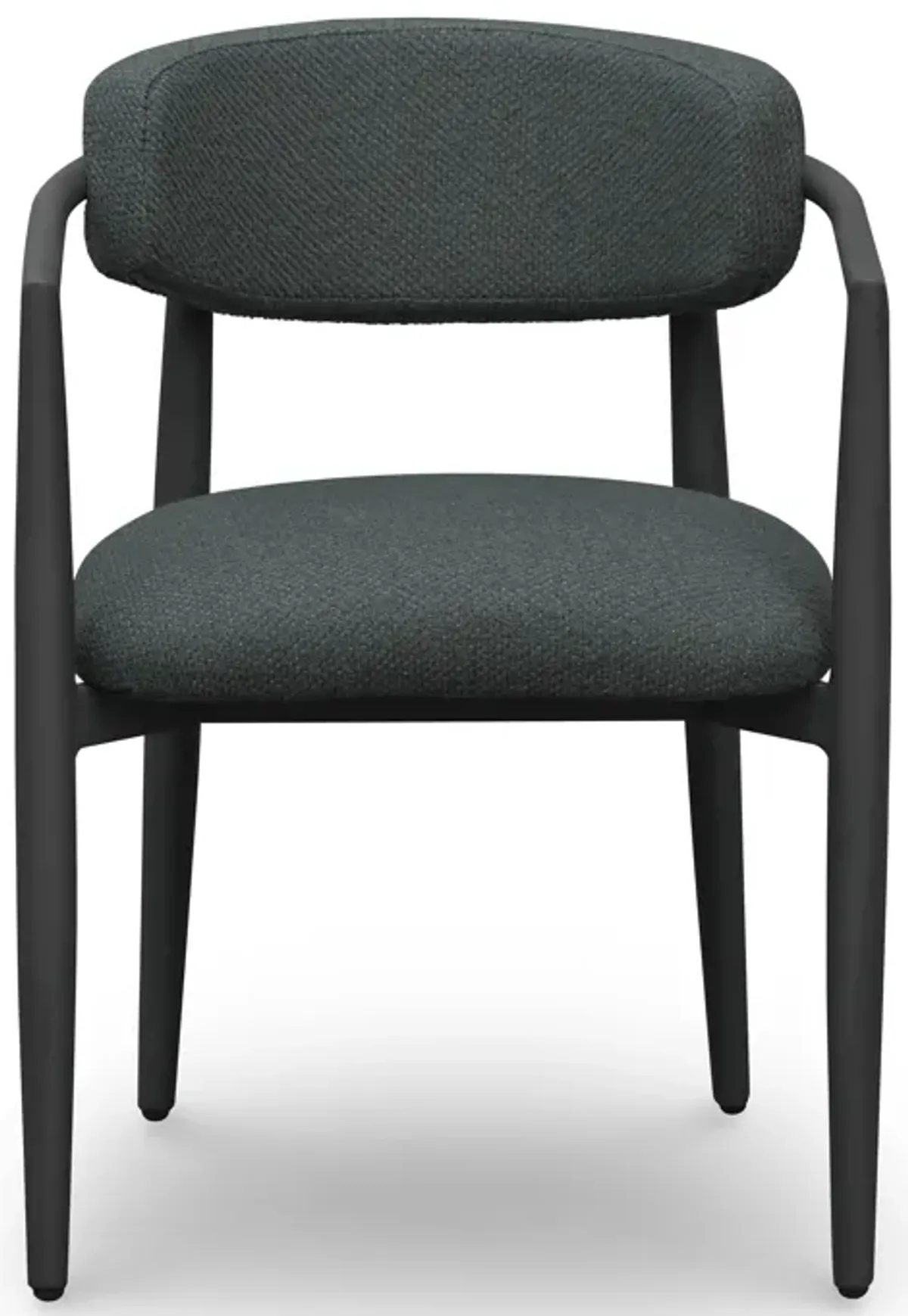 Annika Black Textured Outdoor Dining Arm Chair