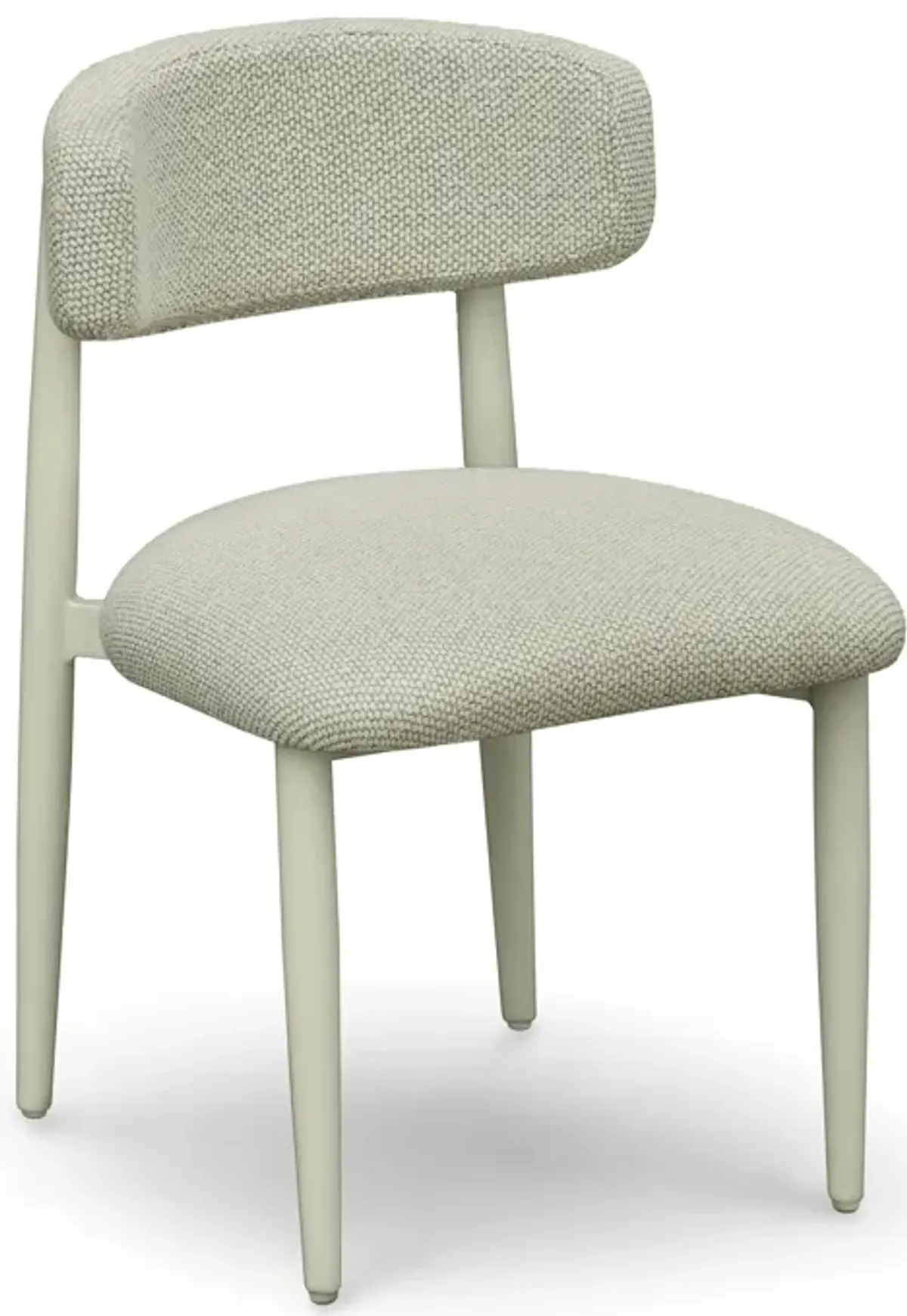 Annika Cream Textured Outdoor Dining Side Chair