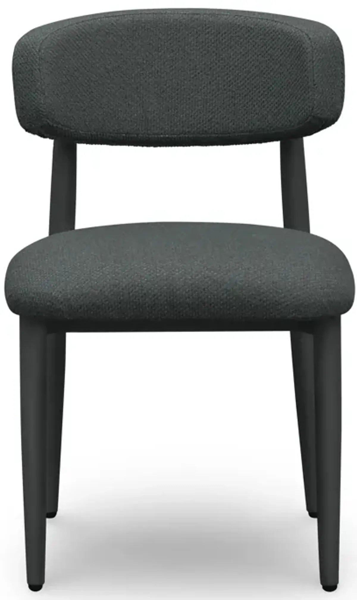 Annika Black Textured Outdoor Dining Side Chair