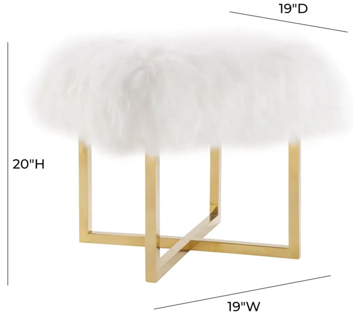 Nomo Sheepskin Bench