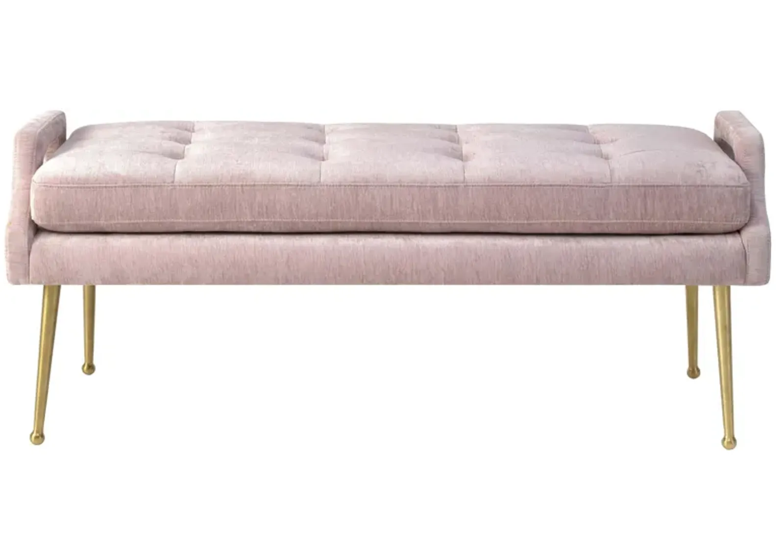 Eileen Slub Velvet Blush Bench