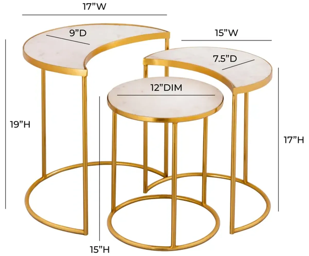 Crescent Nesting Tables