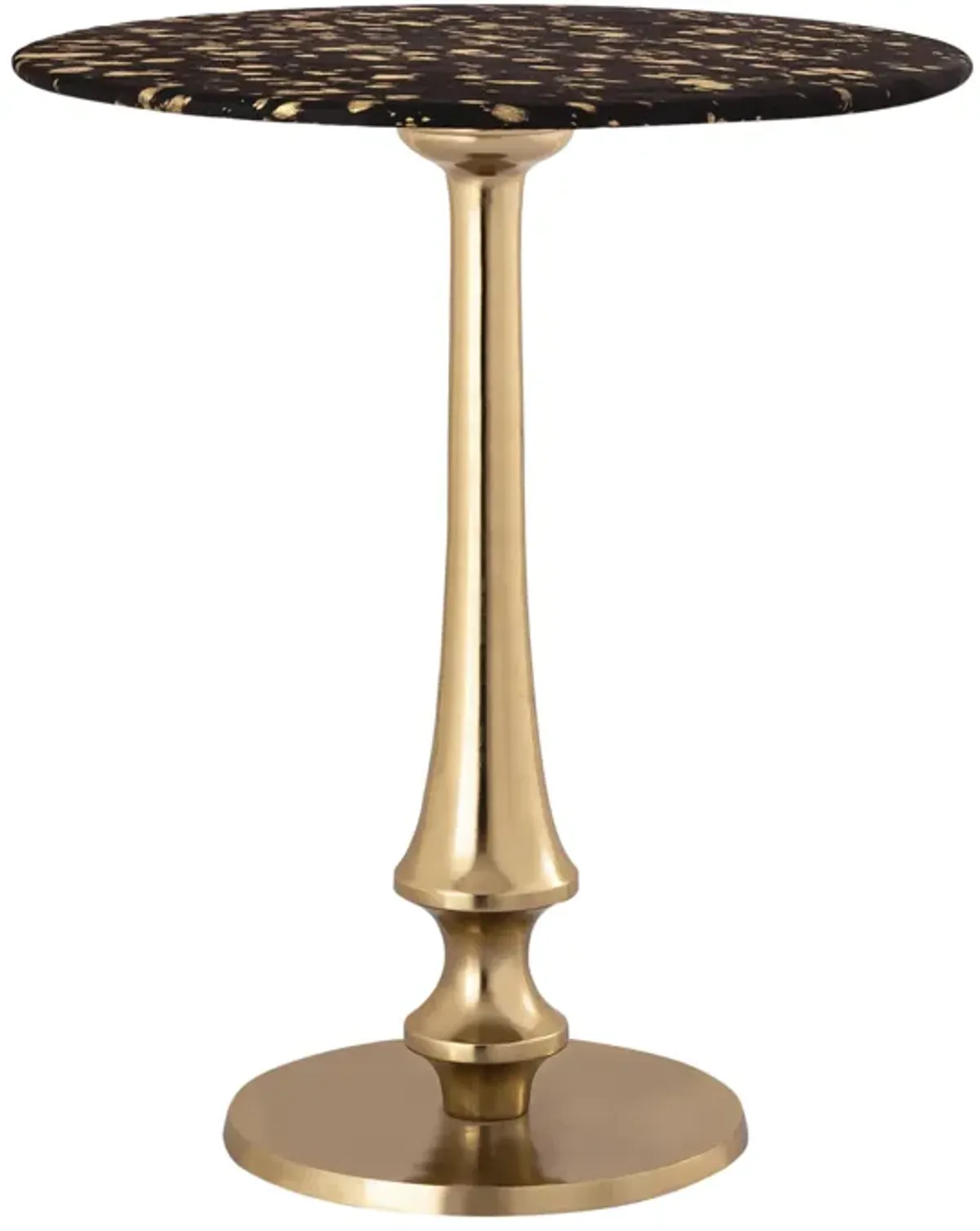 Gold Goathide Side Table