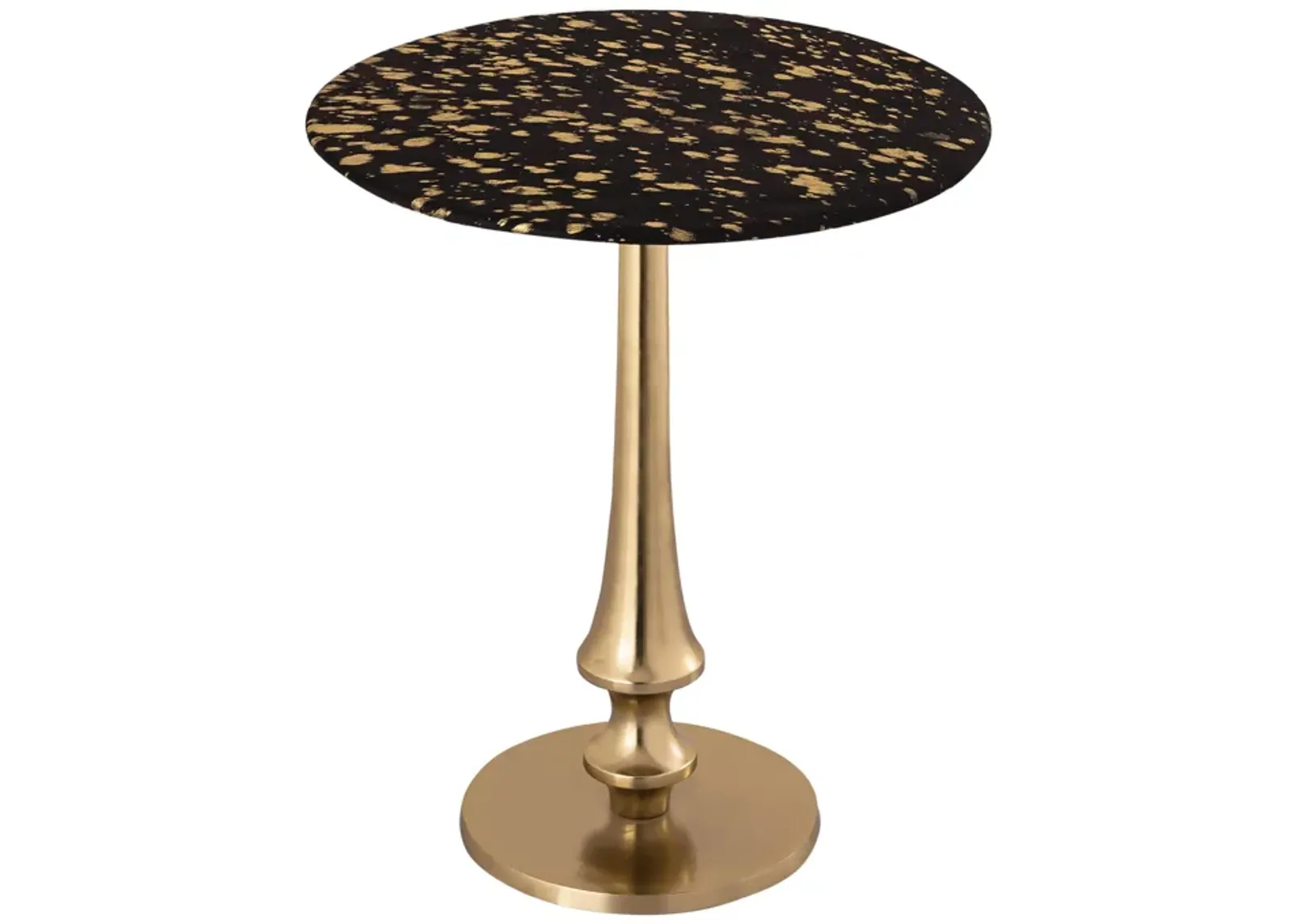 Gold Goathide Side Table