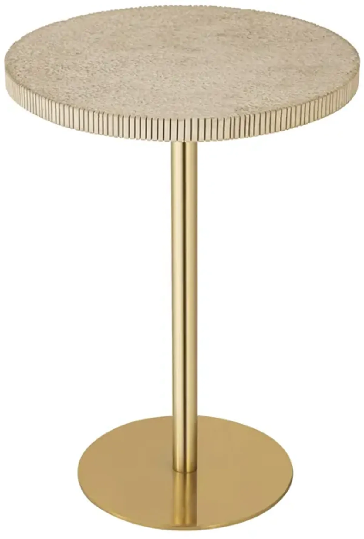 Fiona Gold Stone Side Table