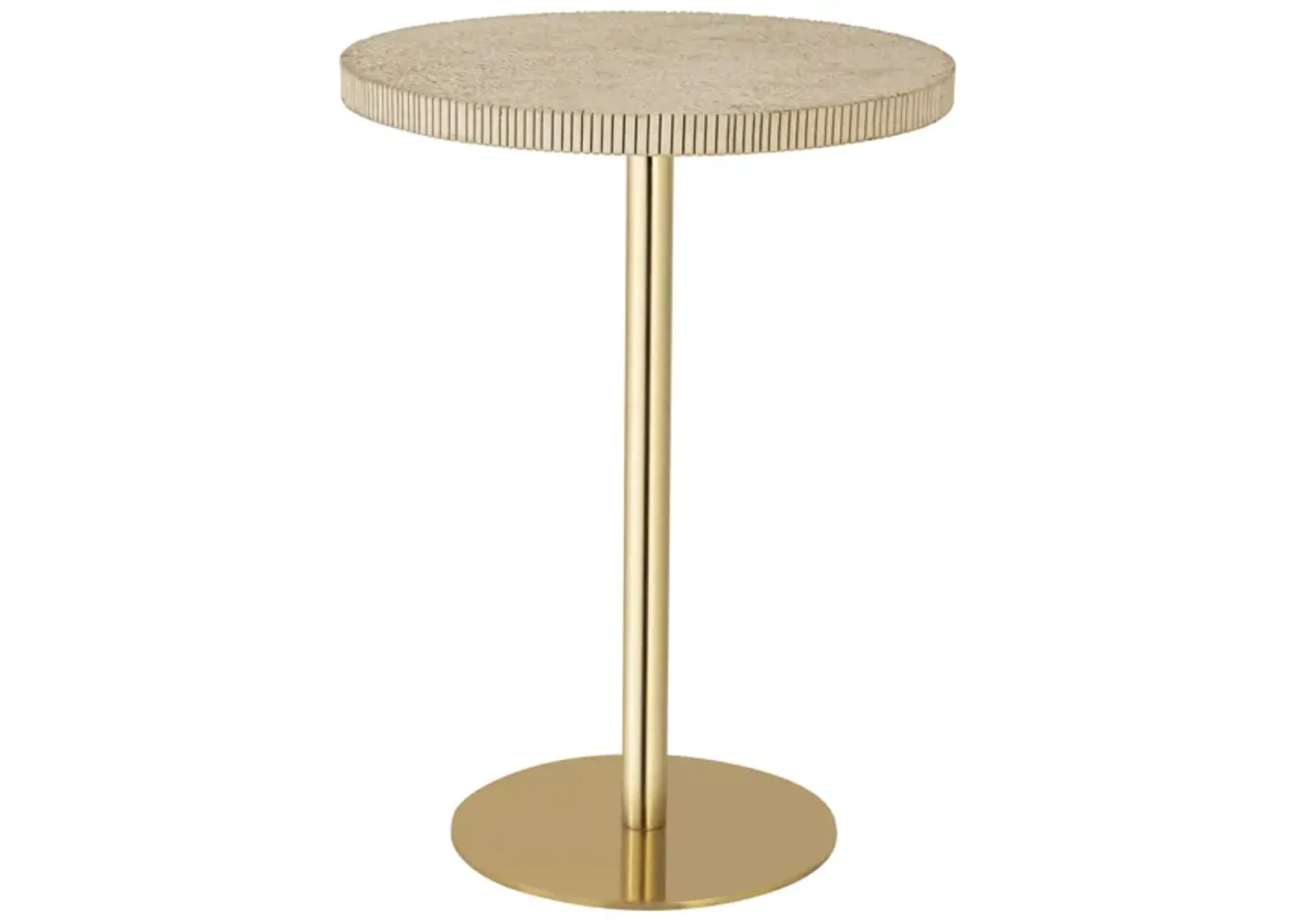 Fiona Gold Stone Side Table