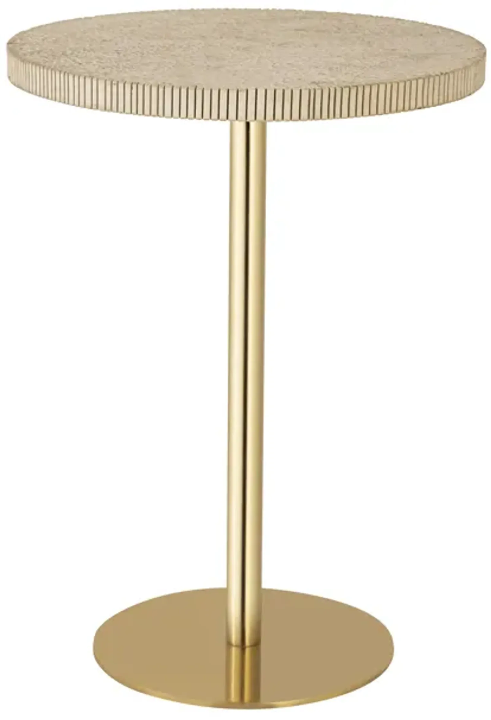 Fiona Gold Stone Side Table