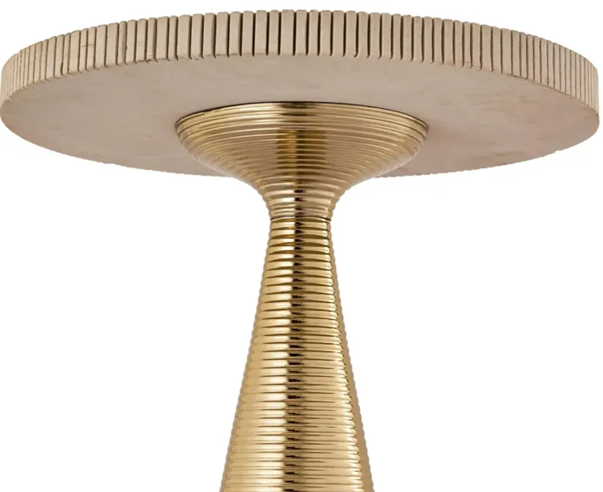 Celeste Ribbed Side Table