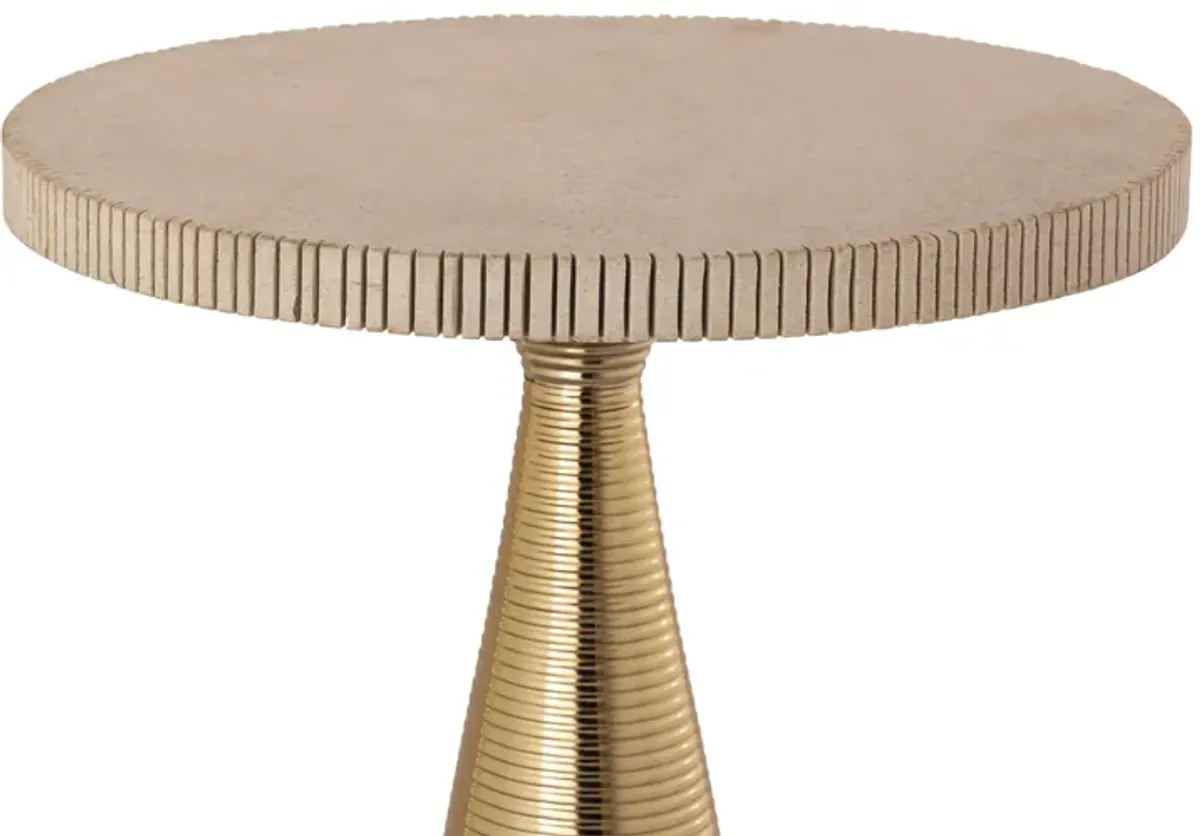 Celeste Ribbed Side Table