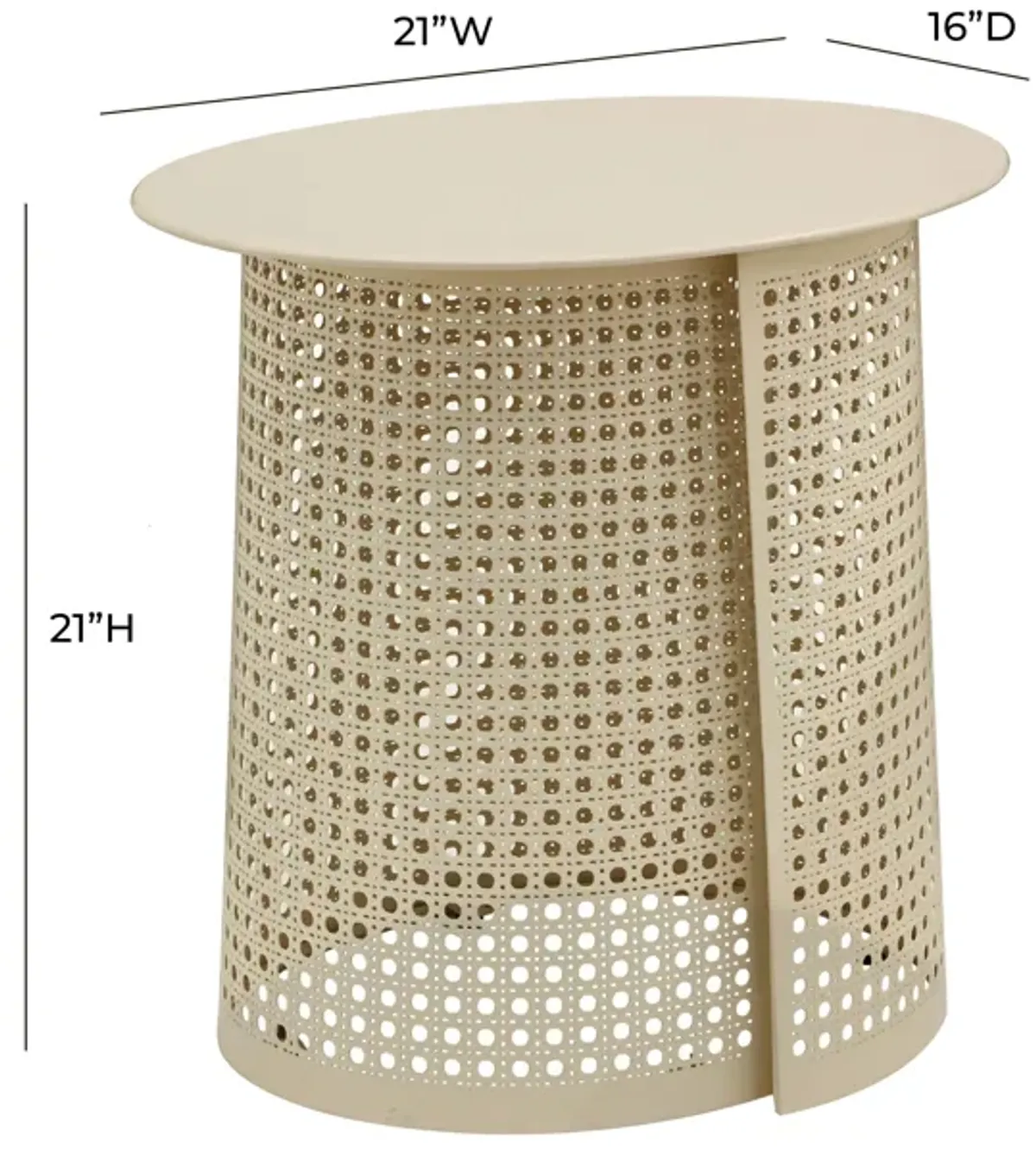 Pesky Eggnog Cream Side Table