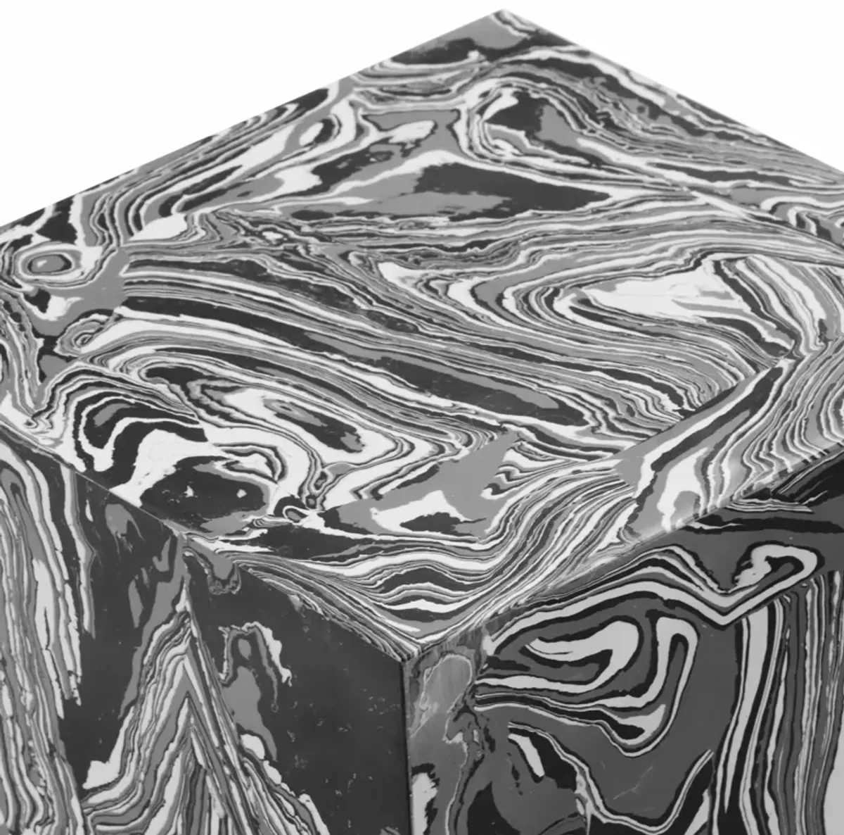 Camryn Swirled Resin Side Table