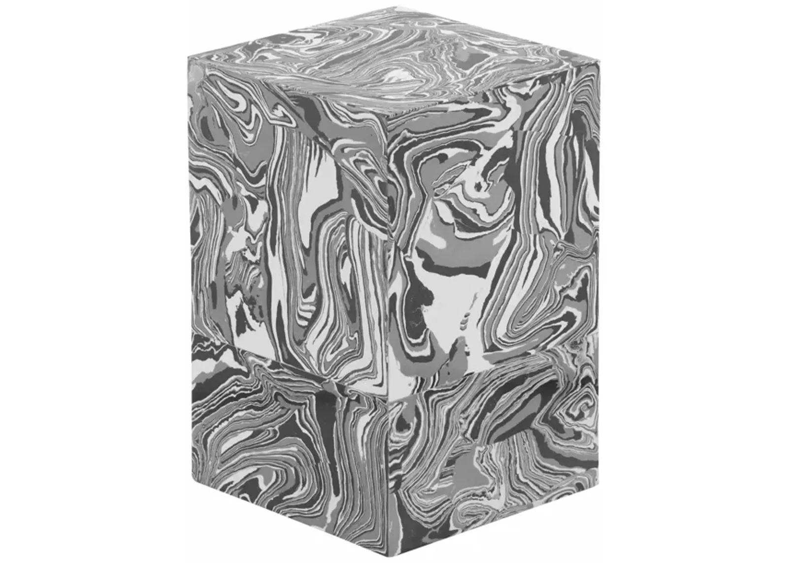 Camryn Swirled Resin Side Table